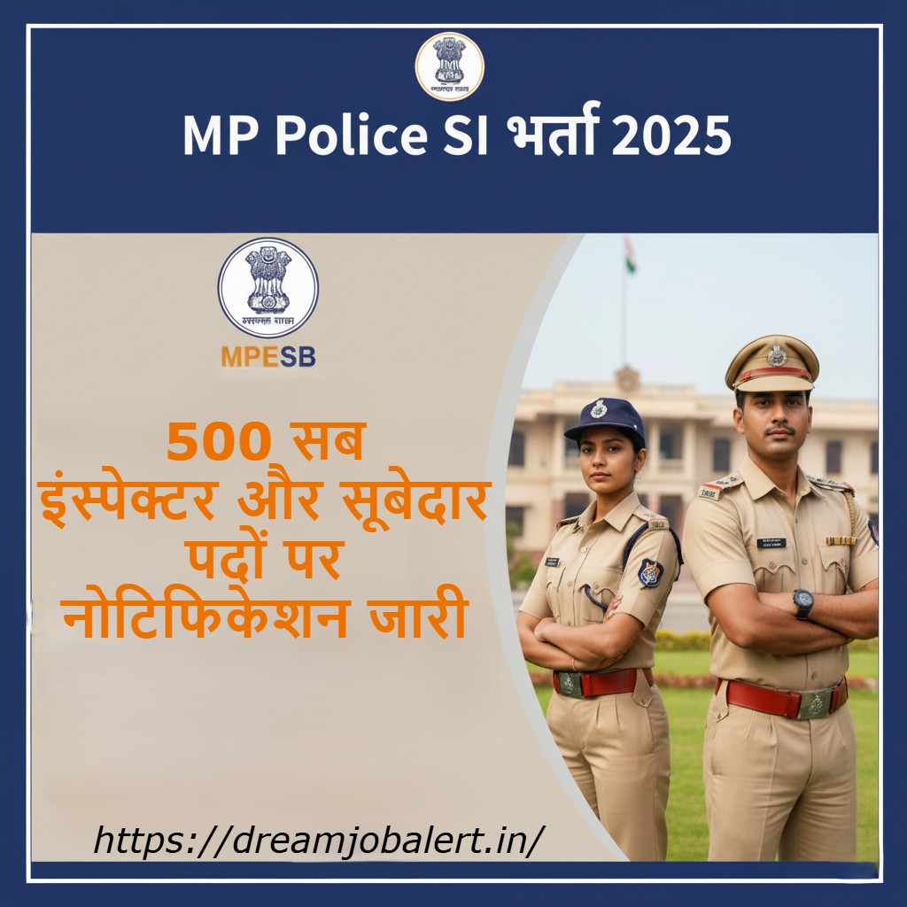 MP Police SI भर्ती 2025