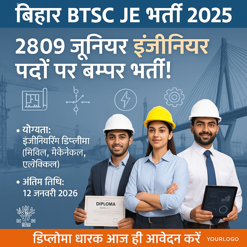 Bihar BTSC JE Recruitment 2025