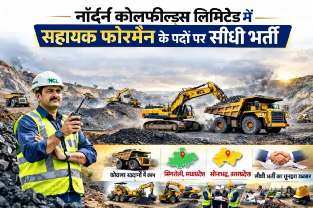 नॉर्दर्न कोल फ़ील्ड्स लिमिटेड  मे 270 पद – भर्ती का सुनहरा (GOLDEN CHANCE) अवसर