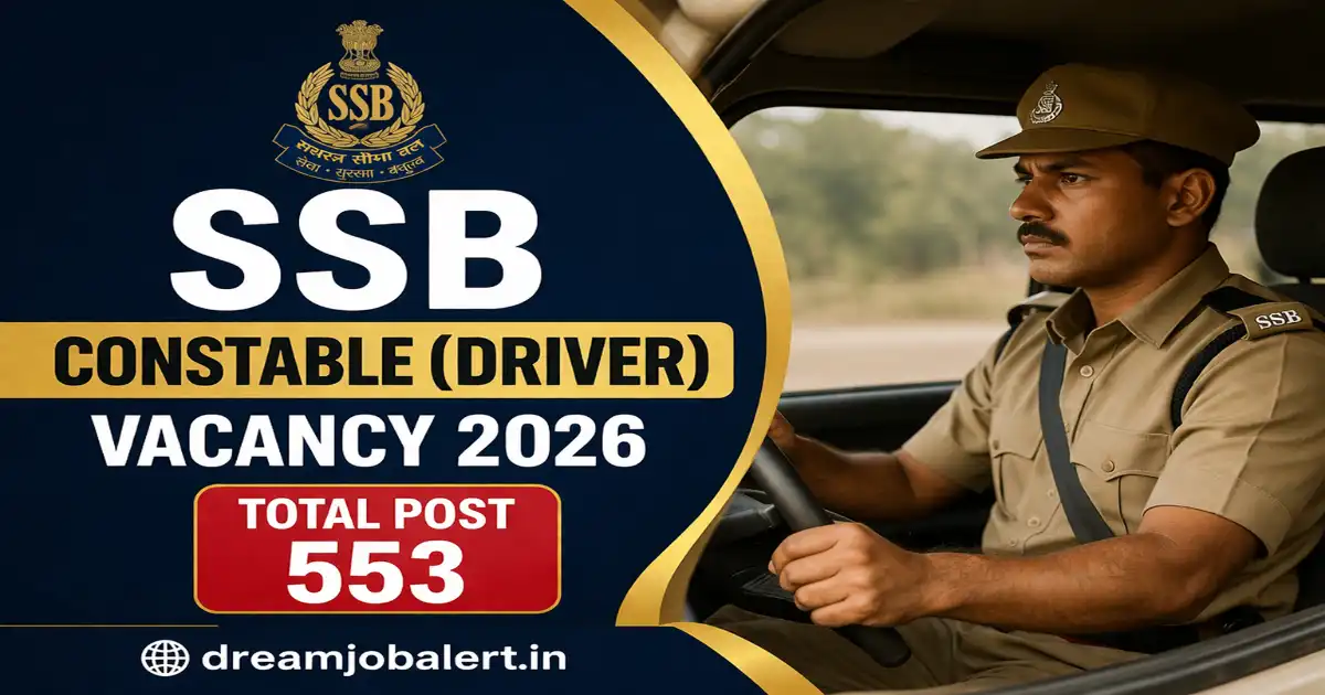 SSB CONSTABLE (DRIVER) VACANCY 2026